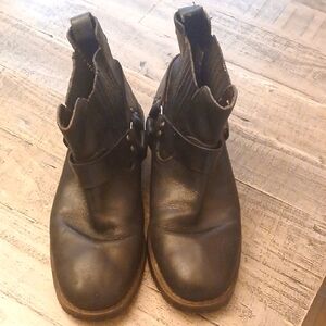 GBX Mens Leather Riding Boots Size 9.5 Black